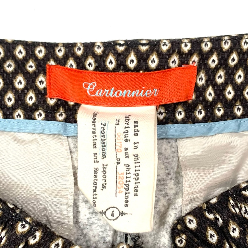 Anthropologie Cartonnier Sarah high rise print shorts- 4 - Picture 2 of 9